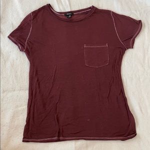 Forever21 Maroon T-Shirt Sz Medium
